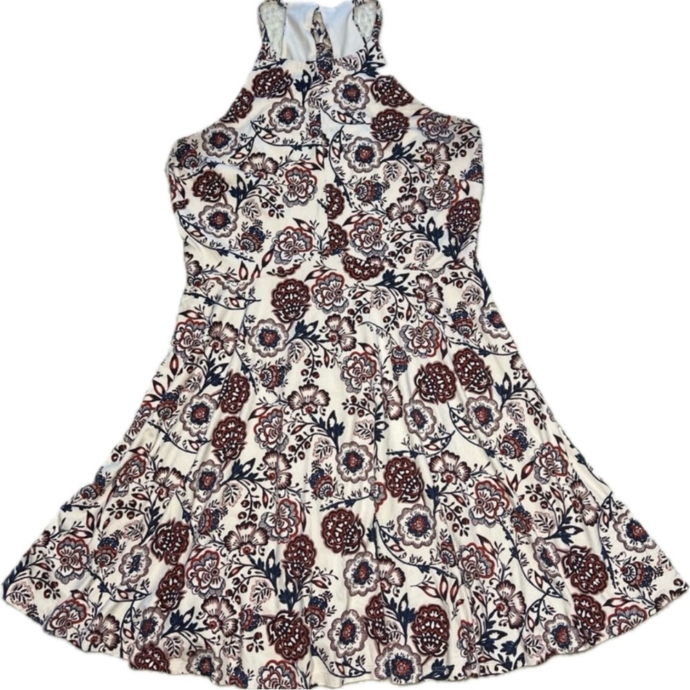 Floral Print Sleeveless‎ Fit & Flare Dress